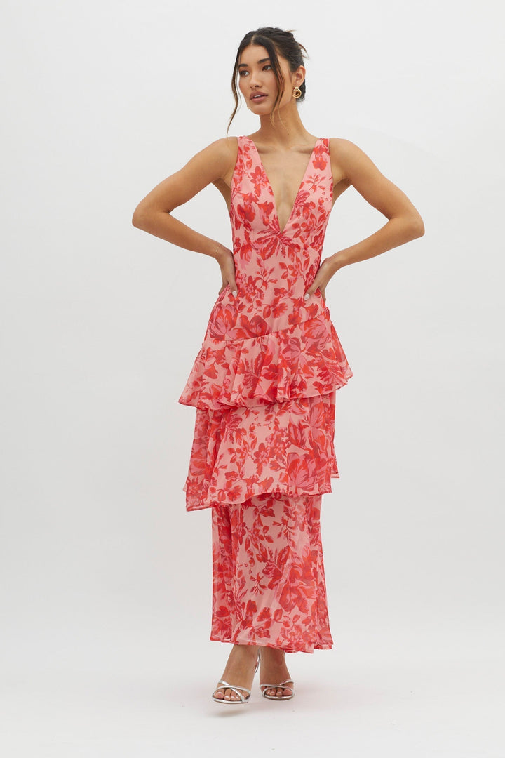 Delphine™ | Robe Midi Bloom Shift