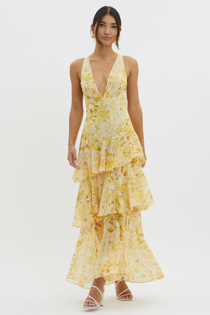 Delphine™ | Robe Midi Bloom Shift