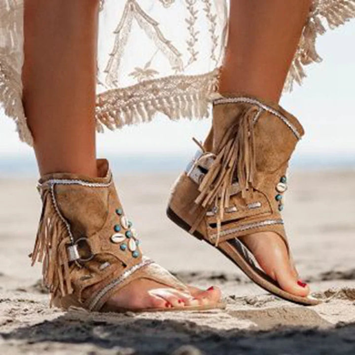Hera - Sandales Boho à Franges