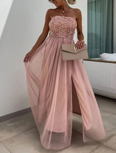 Dorothy - Robe Maxi Fluide à Épaule Unique