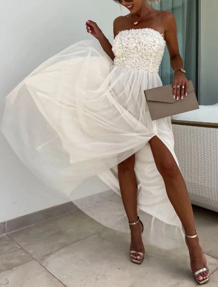 Dorothy - Robe Maxi Fluide à Épaule Unique
