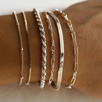 Ensemble de bracelets Isabella Vernetta | Or Blanc