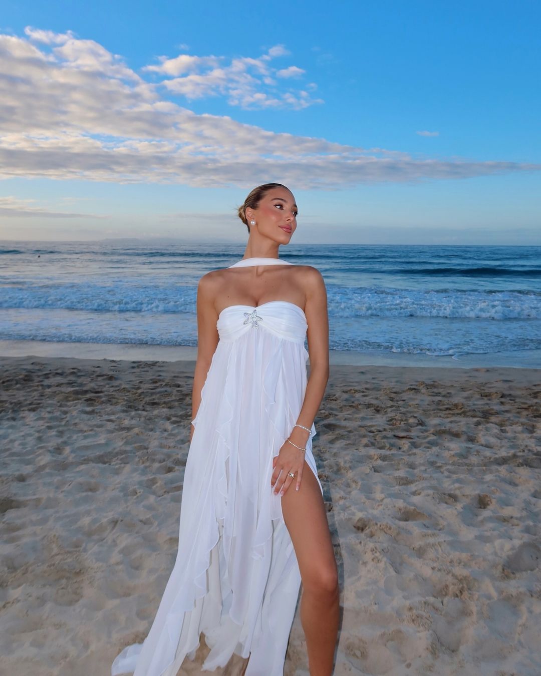 Dorine - Robe Maxi à Volants
