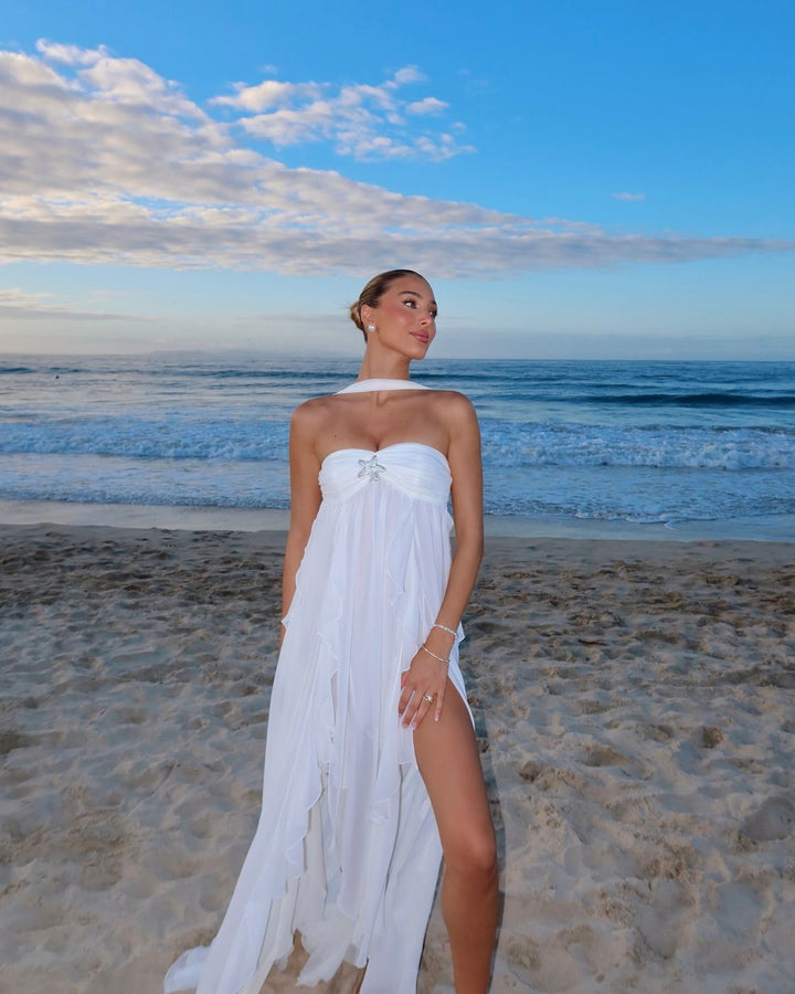 Dorine - Robe Maxi à Volants