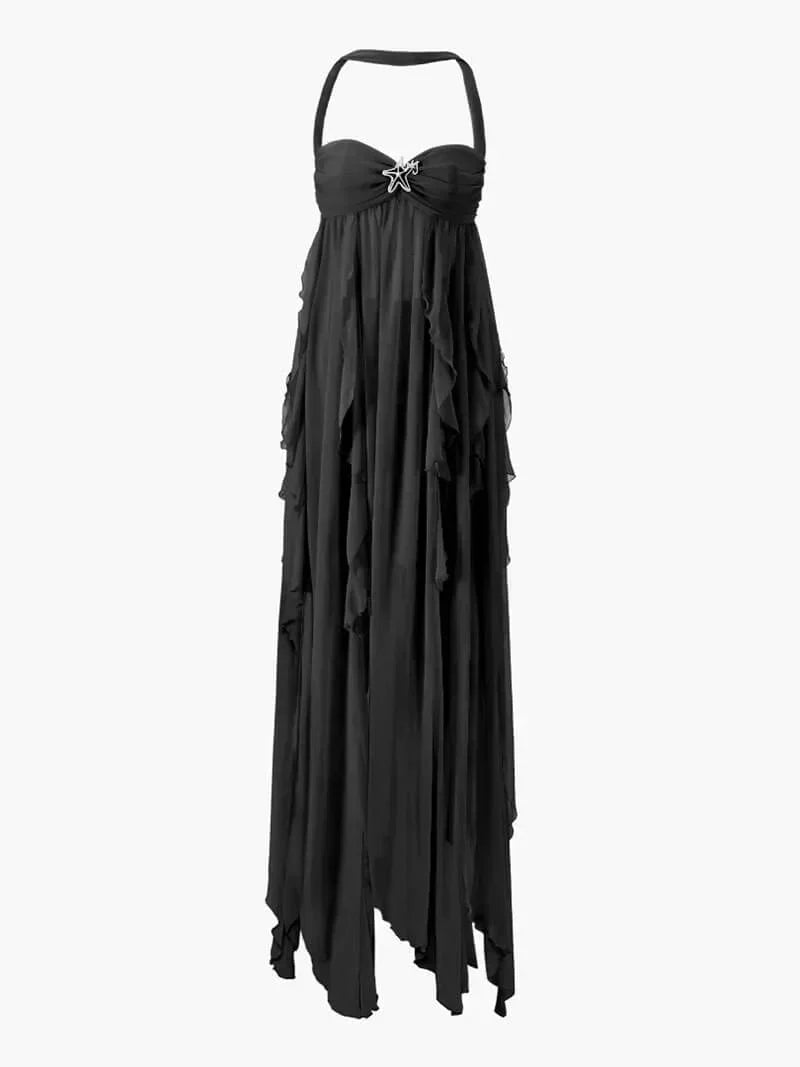 Dorine - Robe Maxi à Volants
