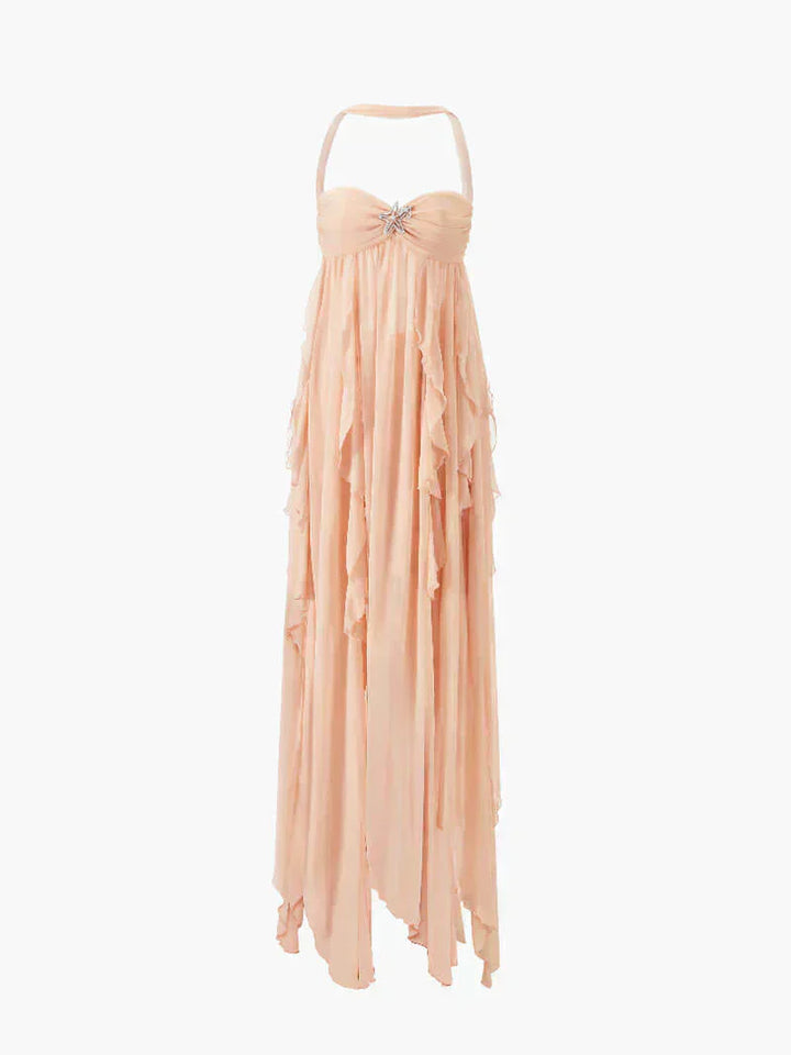 Dorine - Robe Maxi à Volants