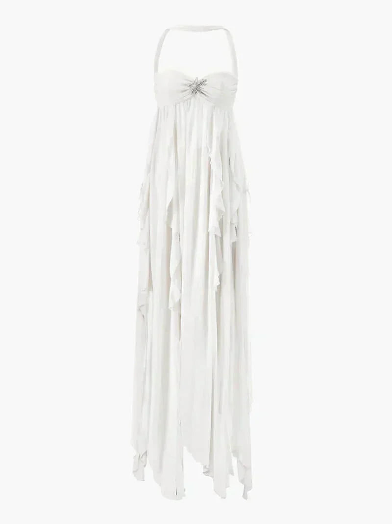 Dorine - Robe Maxi à Volants
