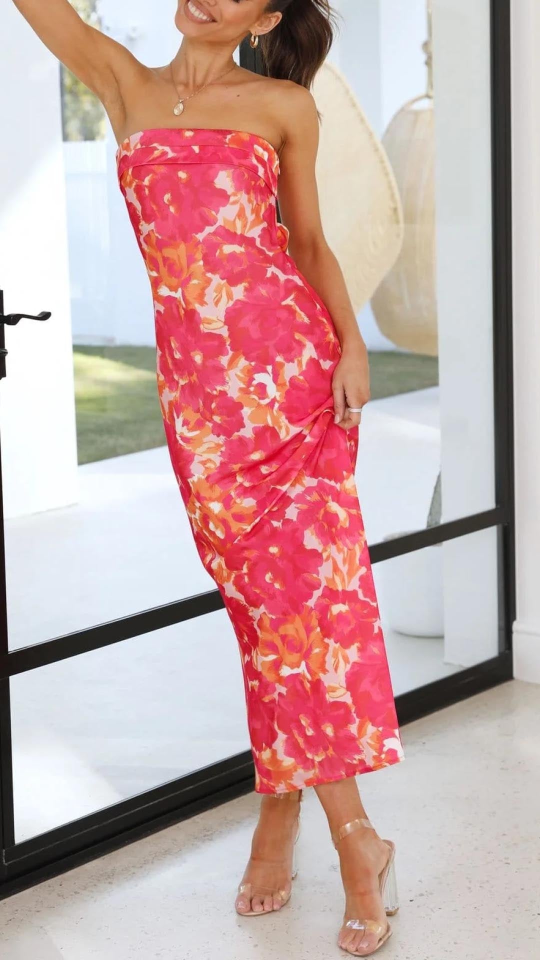 Bellamy - Robe Maxi Fleurie Sans Manches