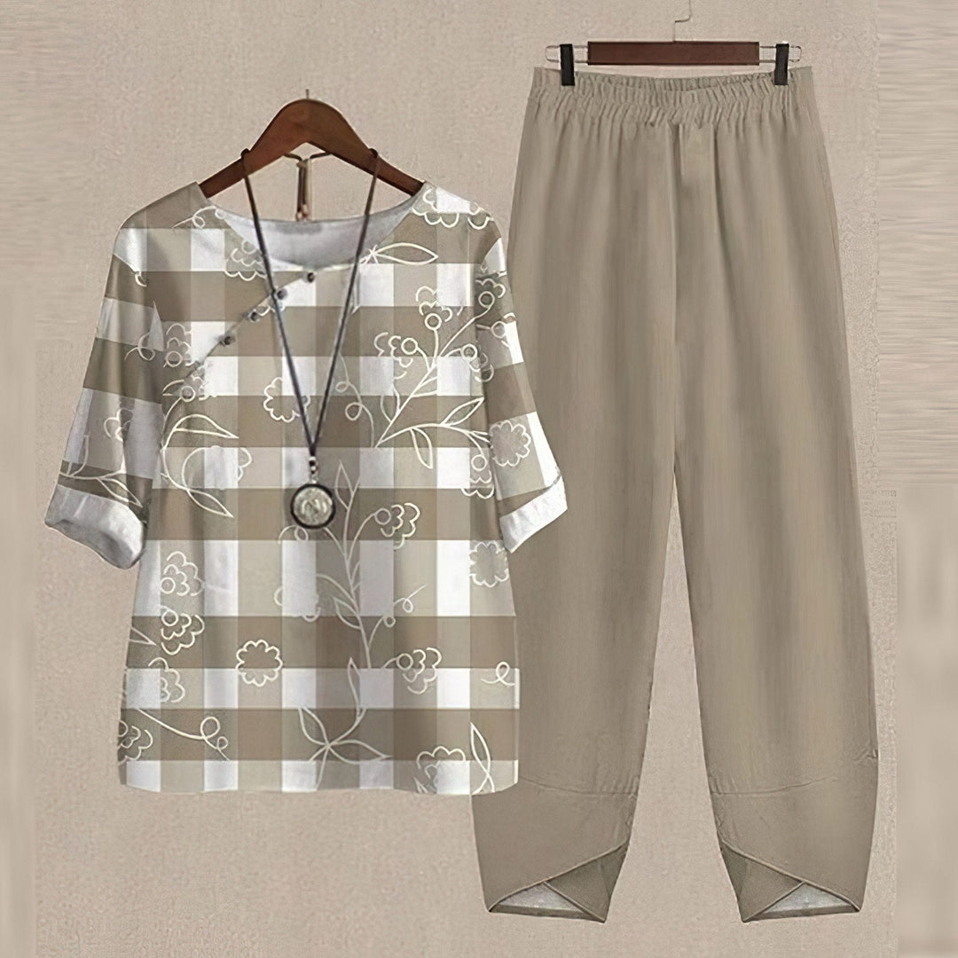 Liv - Ensemble Chemise et Pantalon Élégant et Confortable