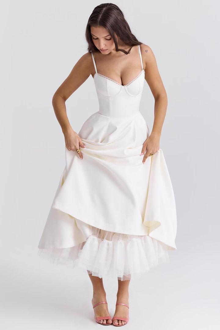 Cordelia | Robe Accent Tulle Délicat