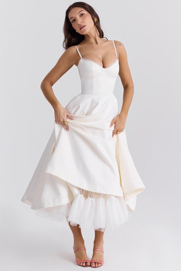 Cordelia | Robe Accent Tulle Délicat
