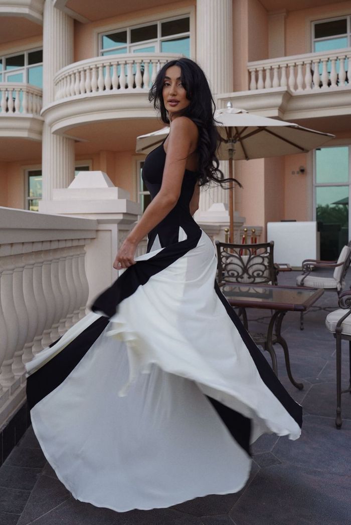 Viara - Robe Maxi à Panneaux