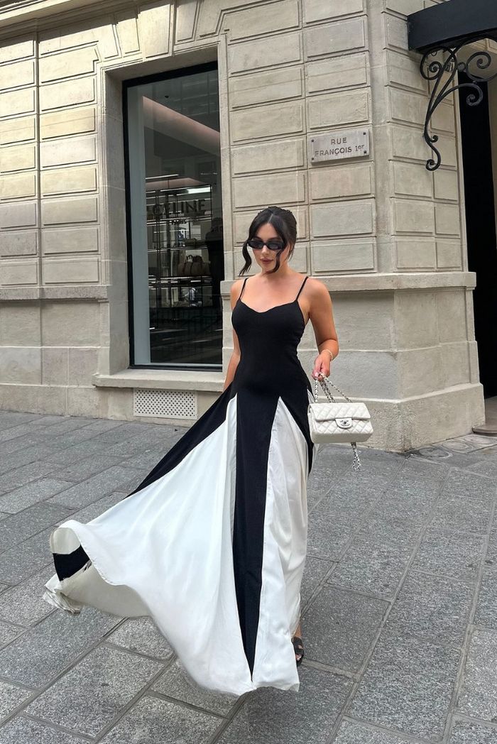 Viara - Robe Maxi à Panneaux