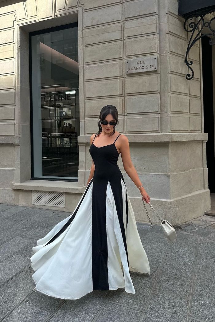 Viara - Robe Maxi à Panneaux