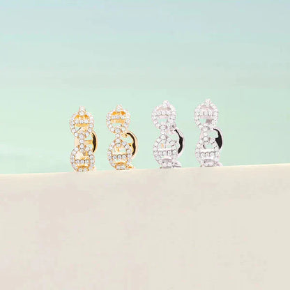 Boucle d'oreille Isla Marina | Or blanc