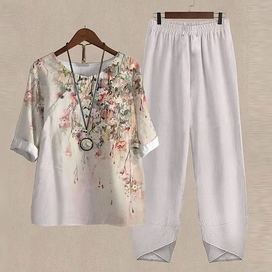 Liv - Ensemble Chemise et Pantalon Élégant et Confortable