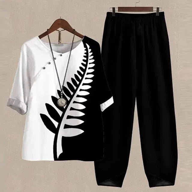 Liv - Ensemble Chemise et Pantalon Élégant et Confortable
