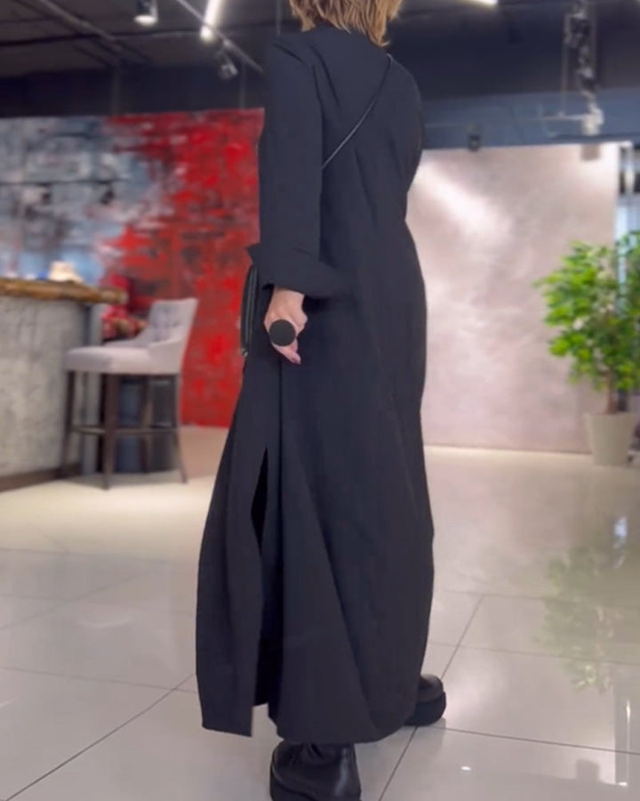 Mila | Robe longue avec fente latérale