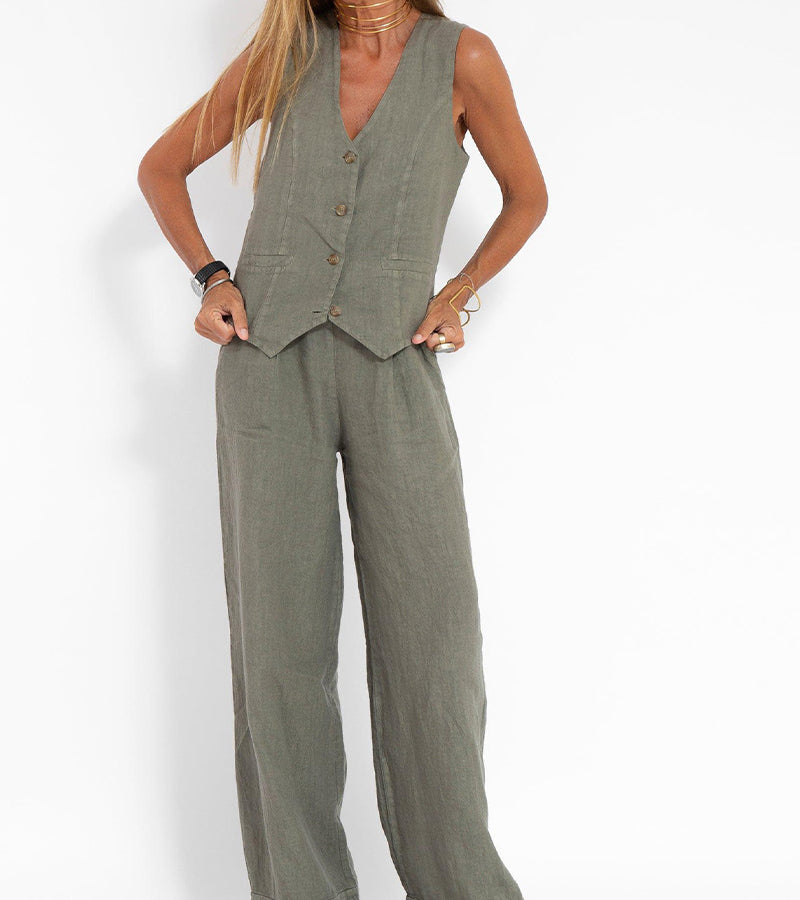 Ella - Ensemble Veste & Pantalon Large (Presque épuisé)