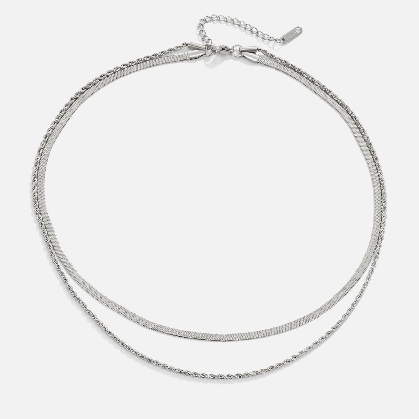 Collier superposé en argent Alexandra