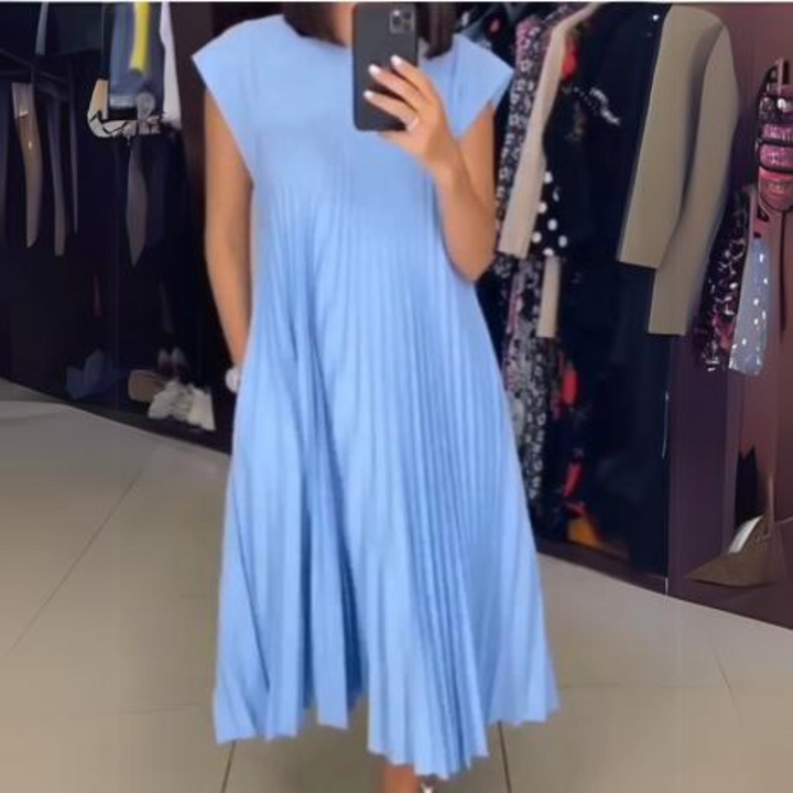 Seline® | Robe Plissée Légère et Fraîche