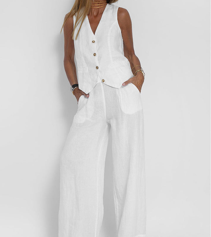 Ella - Ensemble Veste & Pantalon Large (Presque épuisé)