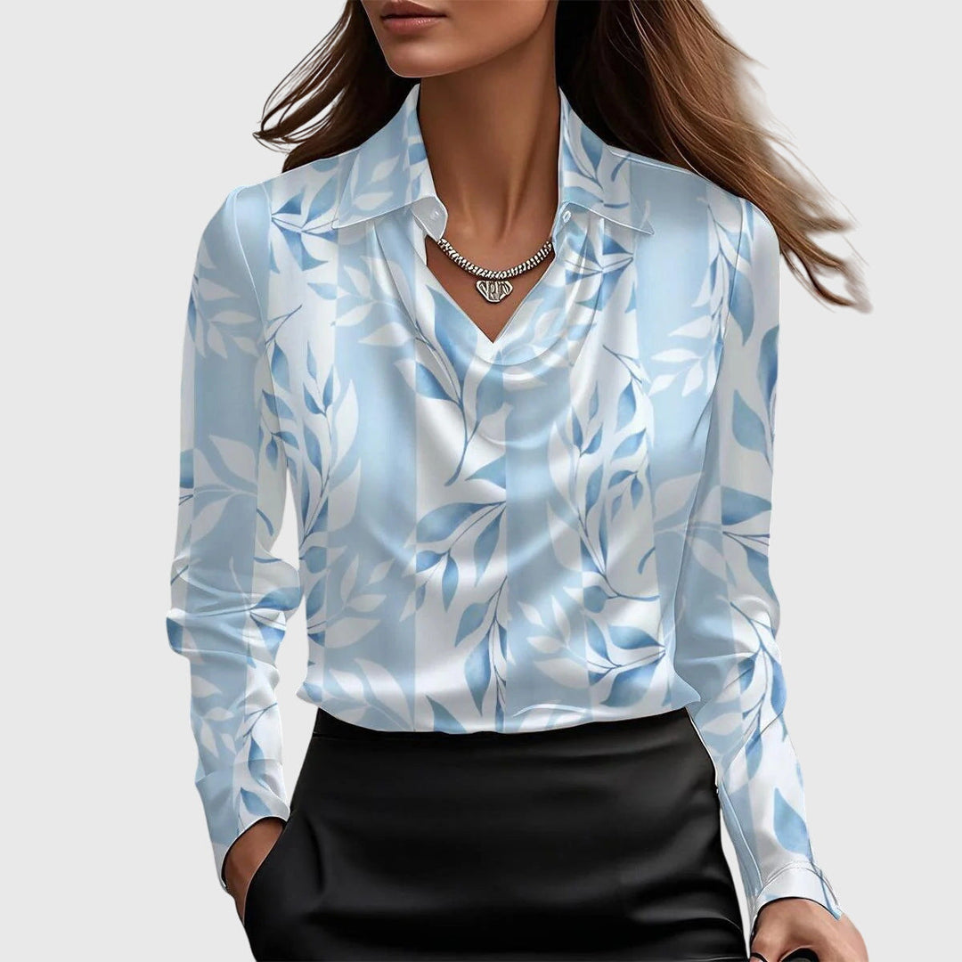 ÉMILIE - BLOUSE AVEC ÉCLAT LUXUEUX ET VOLANTS