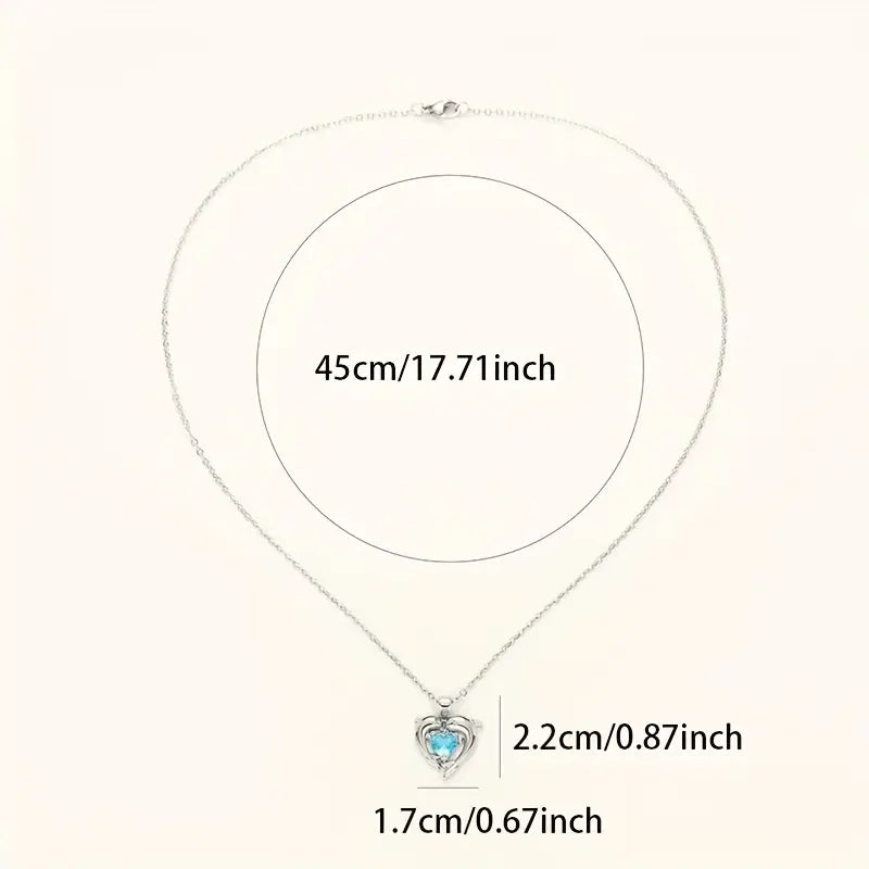 Collier Cœurs d’Océan Jumeaux | Or blanc