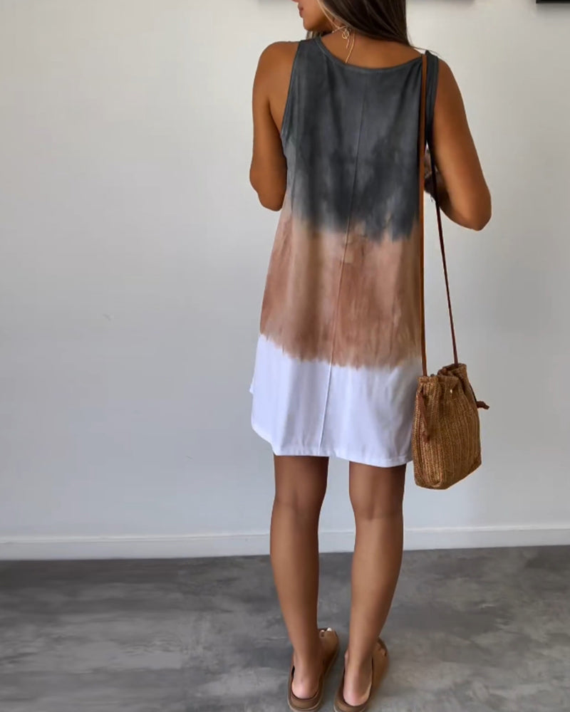 Crizzia - Robe Dégradé Décontractée