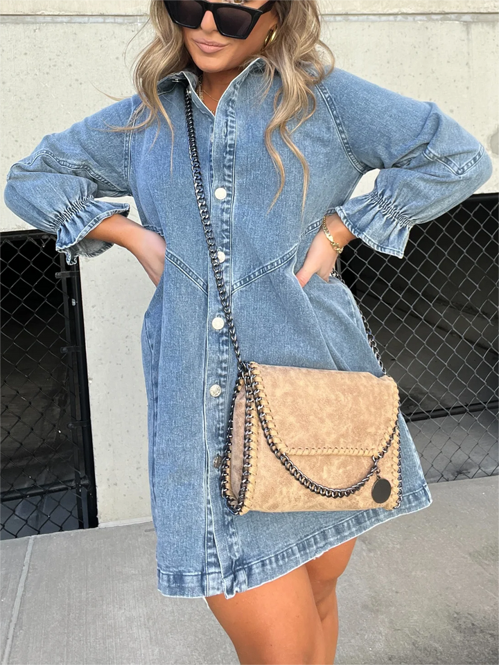 Eliana - Robe en Jean Décontractée