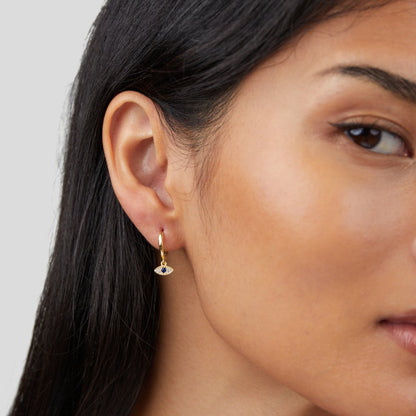 Boucles d'oreilles en forme d'œil Sie