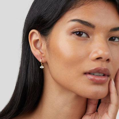 Boucles d'oreilles en forme d'œil Sie