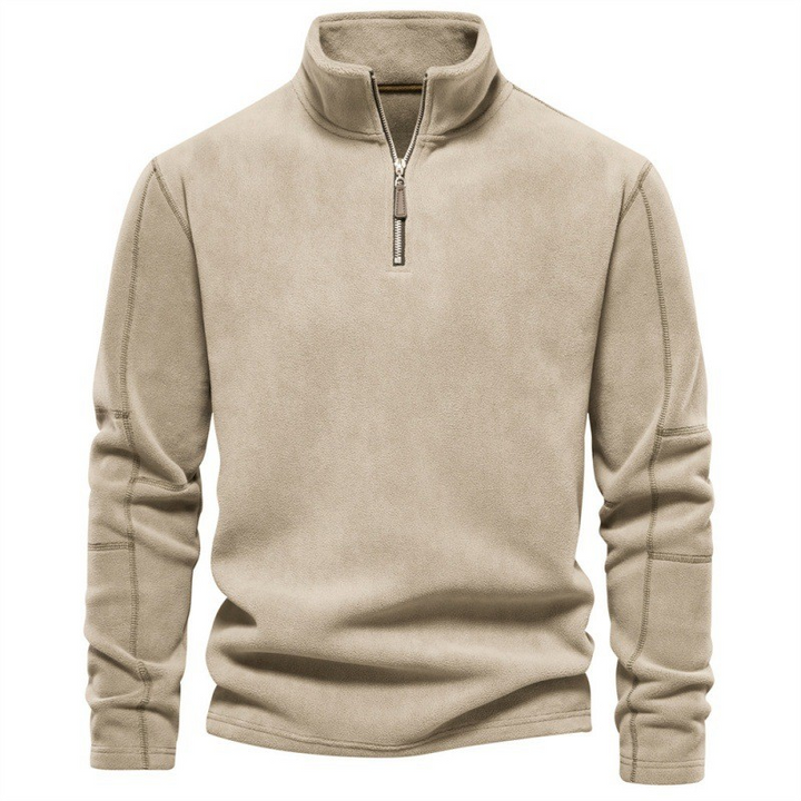 Joshua | Pull en polaire avec zip quart