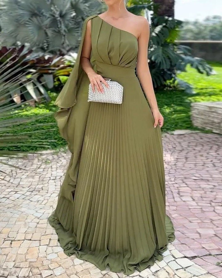 Araluen | Robe plissée à une épaule