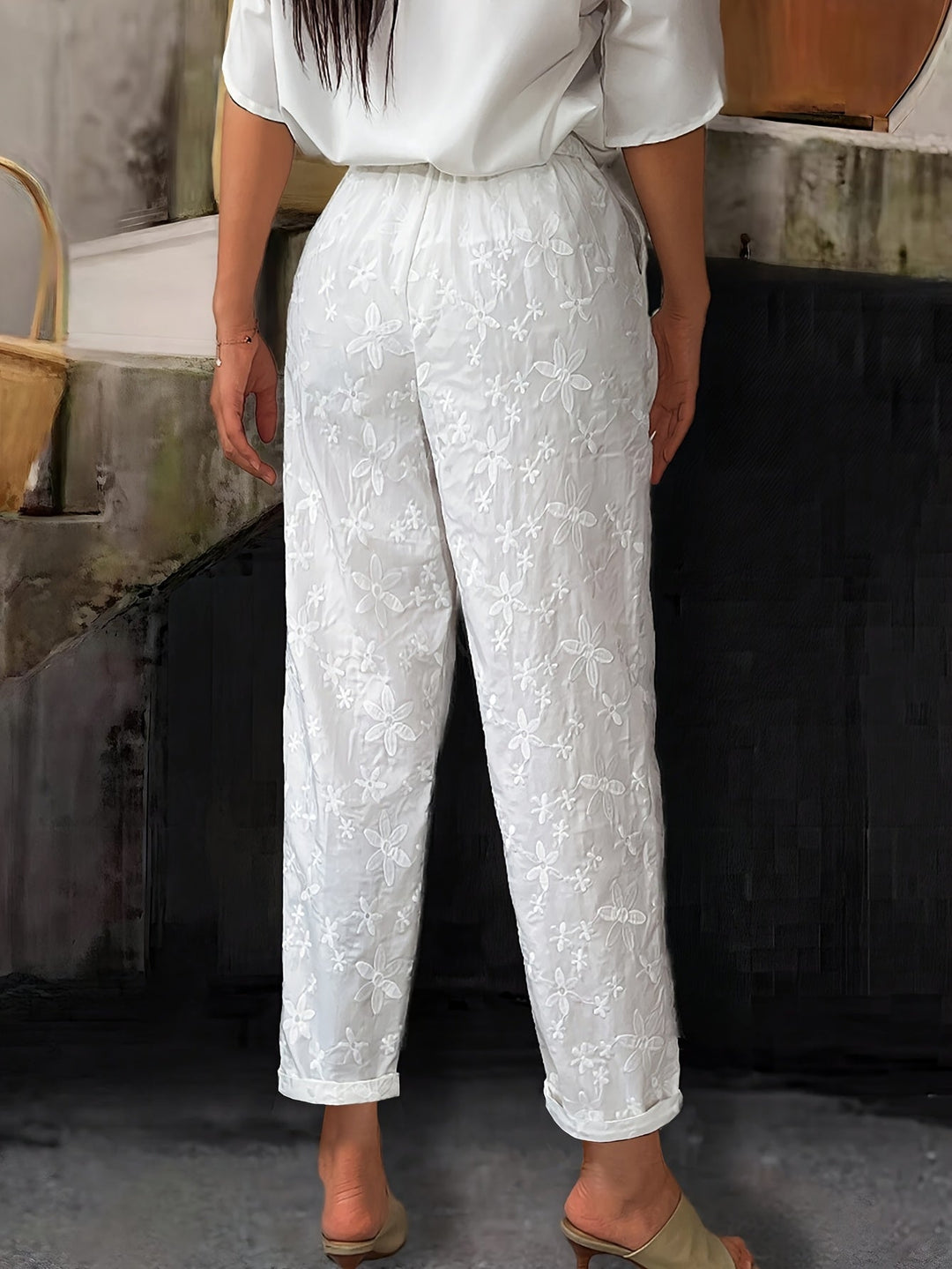 Elina - Pantalons à Jambes Larges