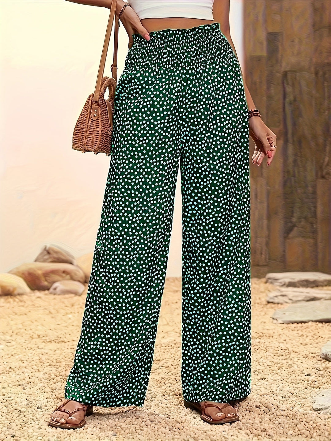 Mira - Pantalon Large Imprimé Intégral