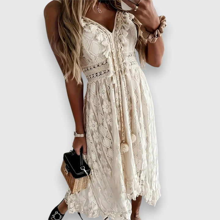 Fleur – Robe en Dentelle Élégante
