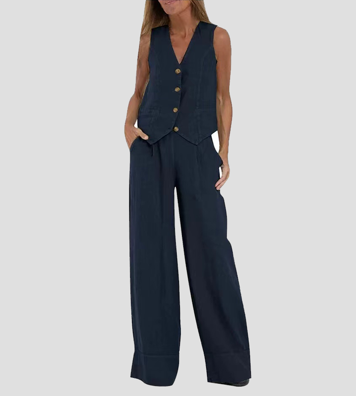 Ella - Ensemble Veste & Pantalon Large (Presque épuisé)