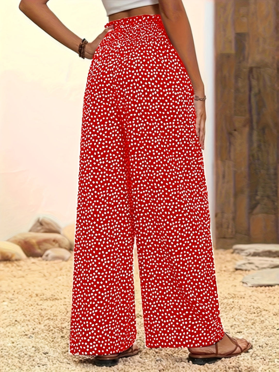Mira - Pantalon Large Imprimé Intégral