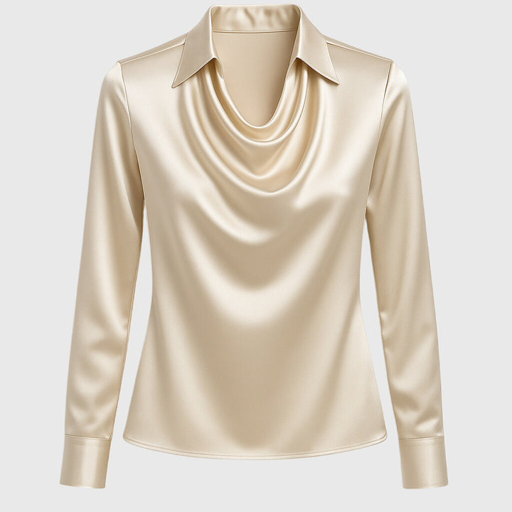 ÉMILIE - BLOUSE AVEC ÉCLAT LUXUEUX ET VOLANTS