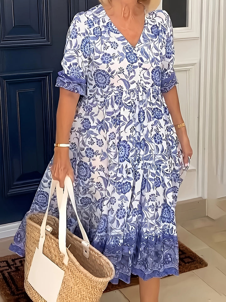 Luna – Robe Florale Élégante