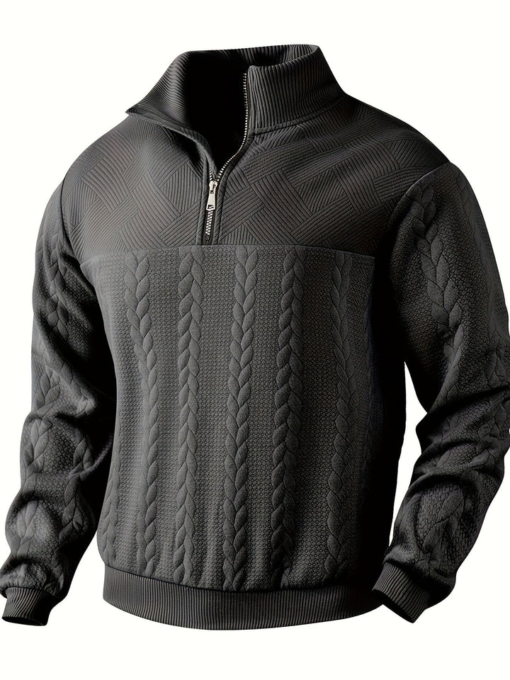 Rafael - Pull vintage zippé pour homme