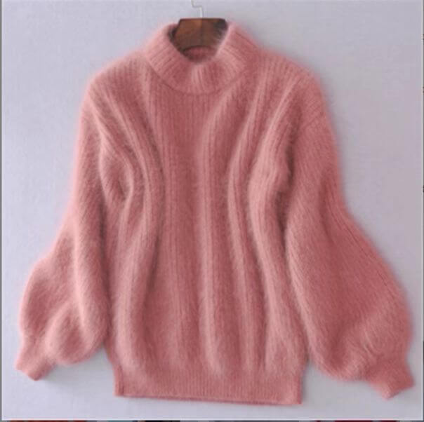 Emilie - Pull en laine tricoté ample