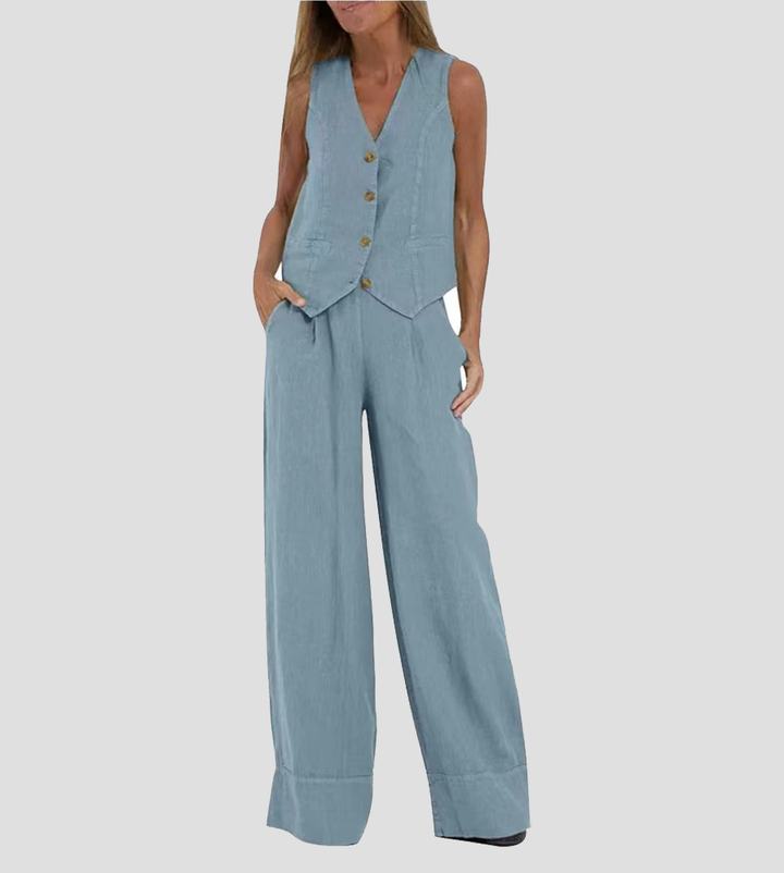 Ella - Ensemble Veste & Pantalon Large (Presque épuisé)