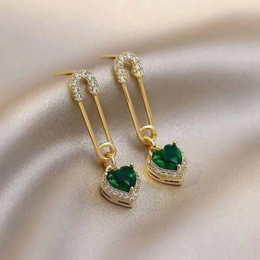 Boucles d’oreilles pendantes Amarisse Viridelle | Or