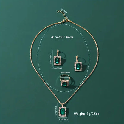 Parure Sylvara Greenveil | Or blanc