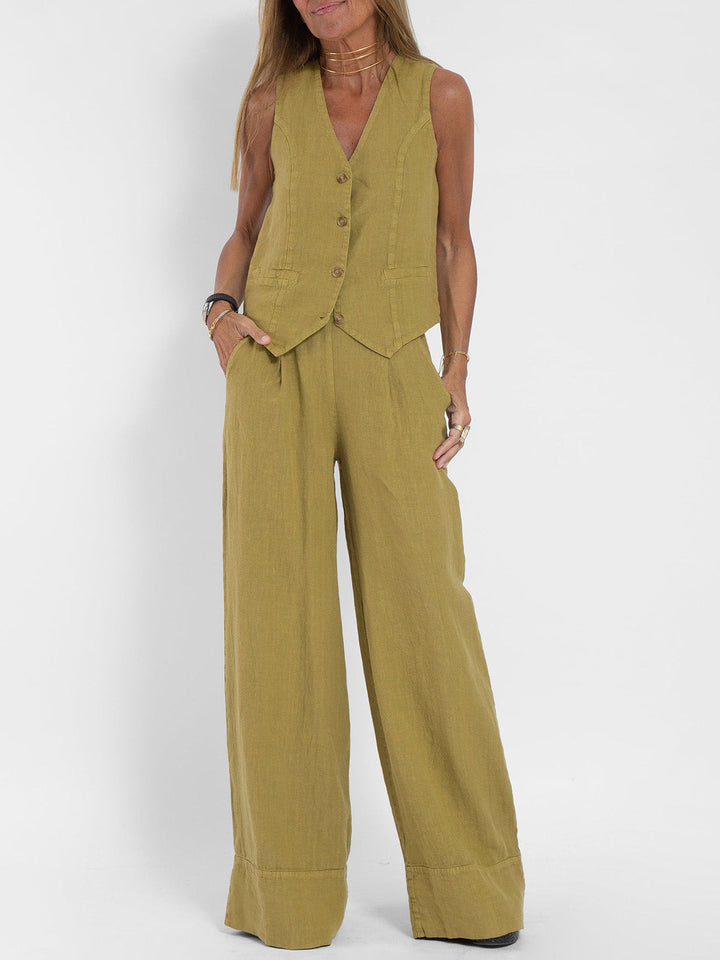 Ella - Ensemble Veste & Pantalon Large (Presque épuisé)