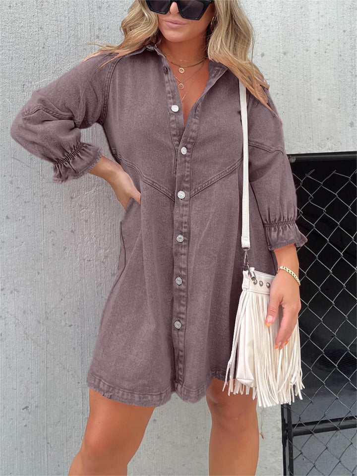 Eliana - Robe en Jean Décontractée