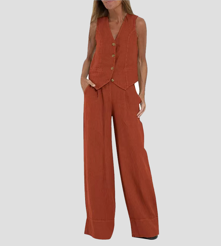 Ella - Ensemble Veste & Pantalon Large (Presque épuisé)
