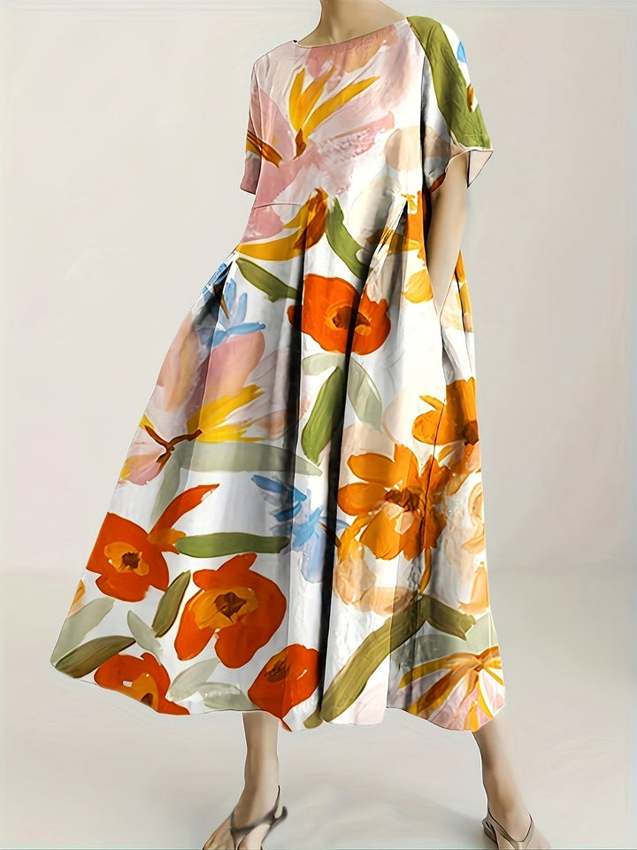 Olivia – Robe Décontractée à Imprimé Floral Élégant